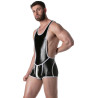 LEADER Body Singlet BRUT Noir-Blanc